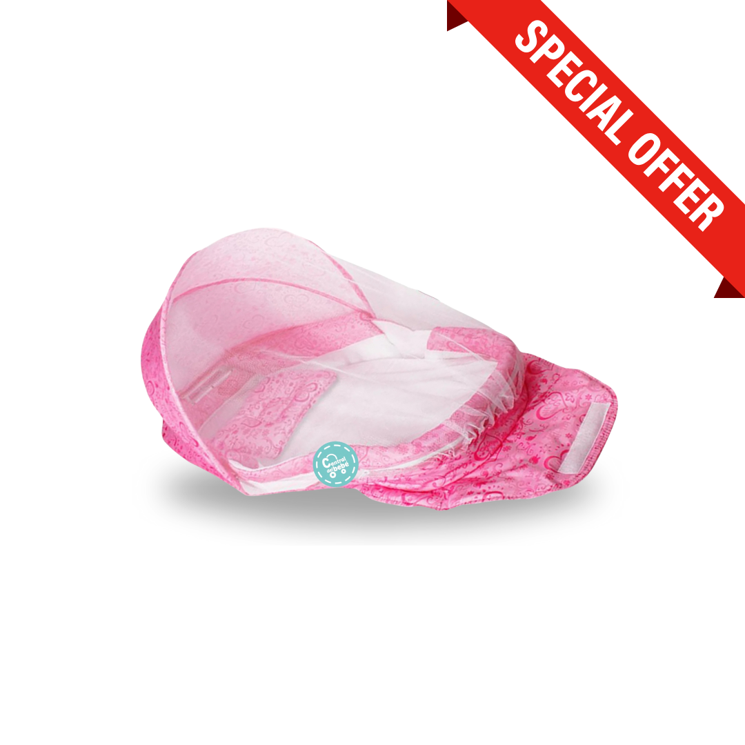 Cuna Plegable Portátil Tiibaby Rosa