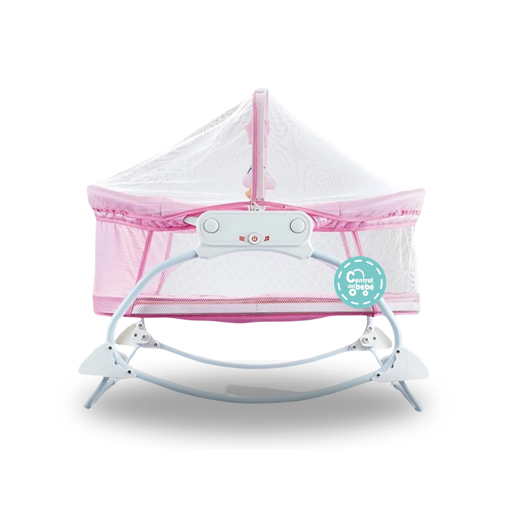 Silla Moises Mecedora Vibrador BC Rosa
