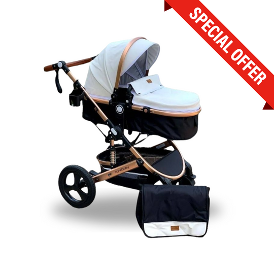 Coche Moises 3 en 1 Samu Cynebaby Blanco