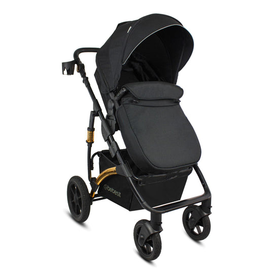 Coche Para Bebé Travel System Spring Gold Premium Bebesit Negro