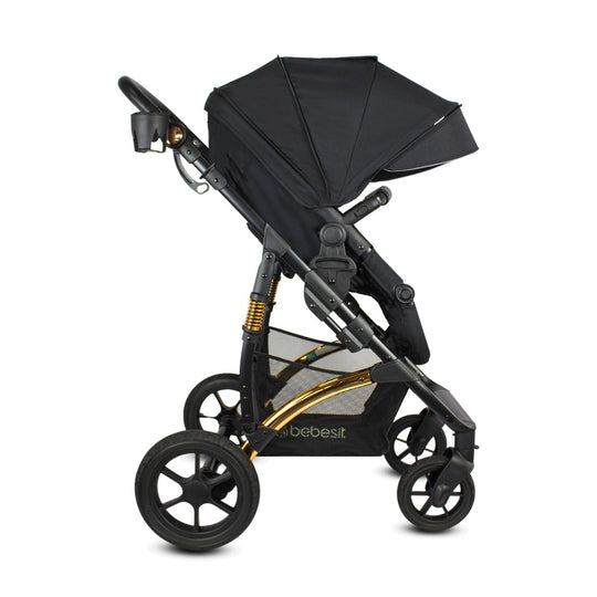 Coche Para Bebé Travel System Spring Gold Premium Bebesit Negro
