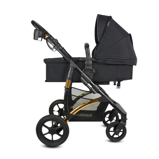 Coche Para Bebé Travel System Spring Gold Premium Bebesit Negro