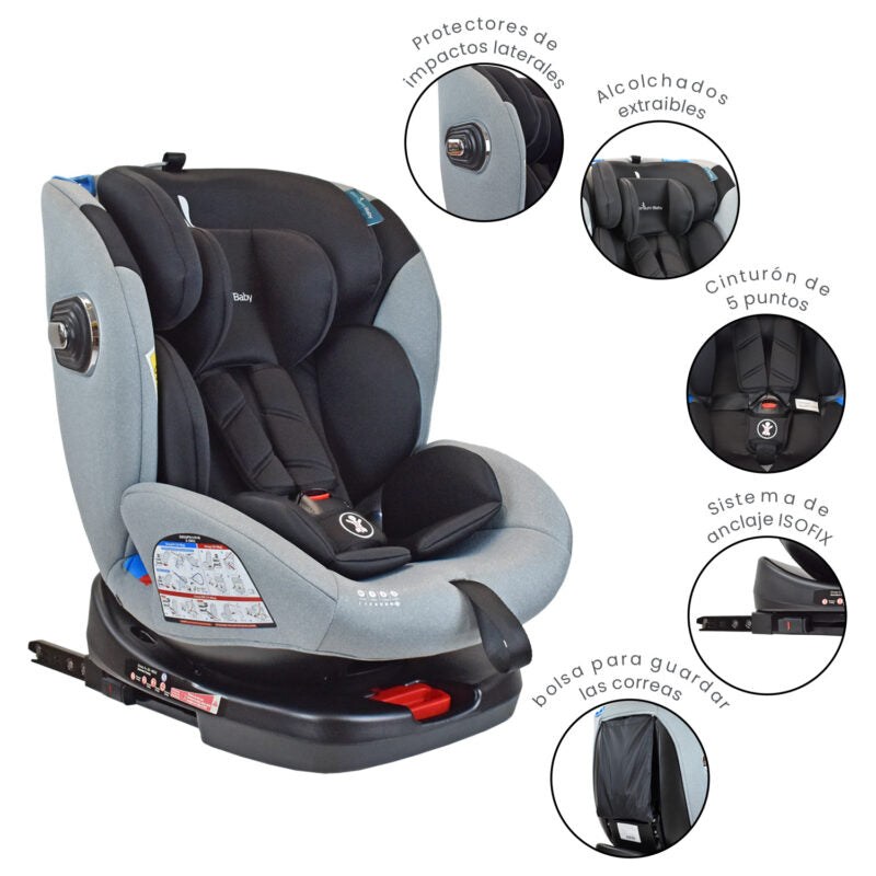 Silla Carro Bebe Premium Baby Winner Negro