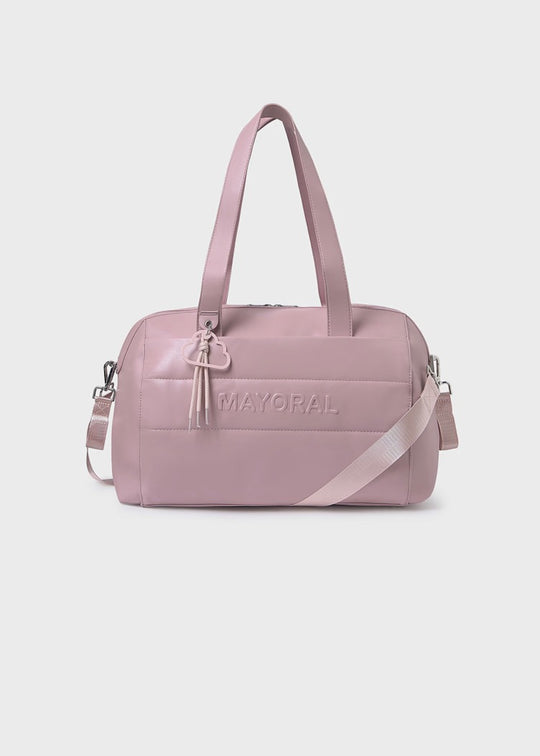 Bolso Pañalera Bebé Relieve Impermeable Rose Pink