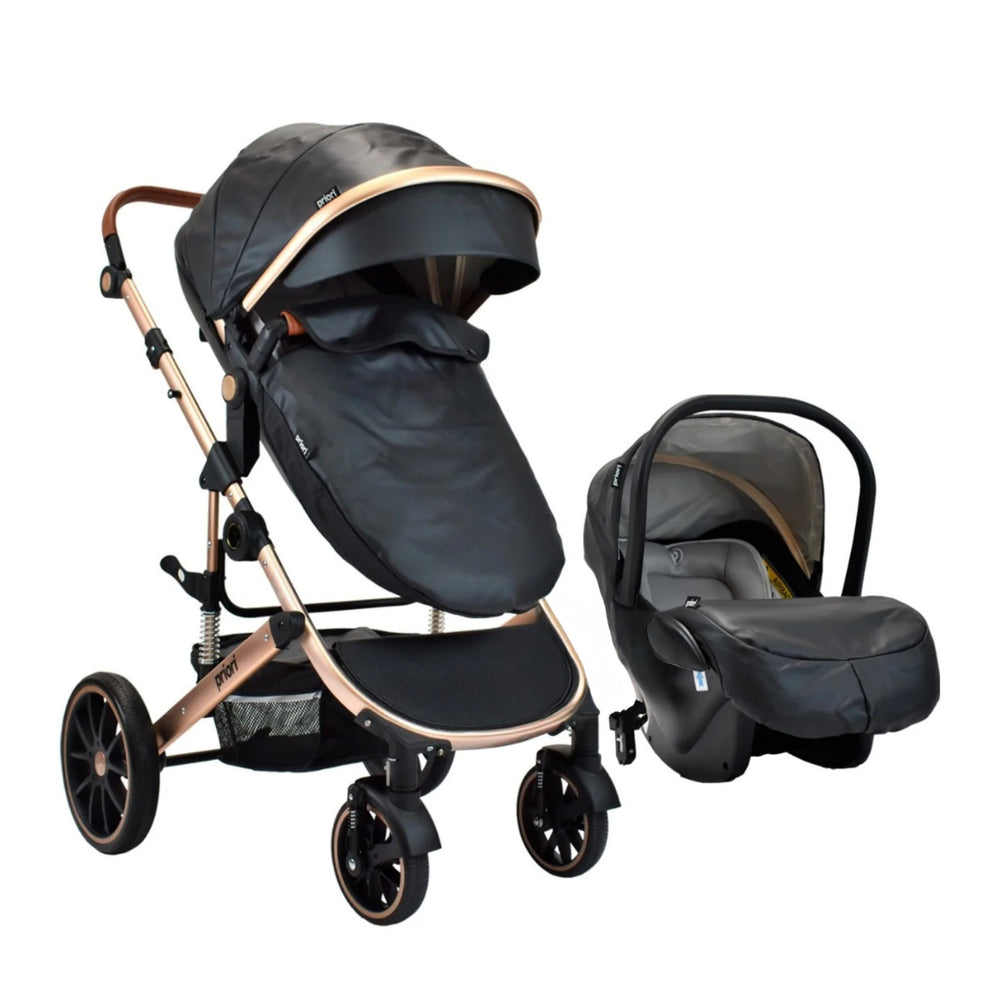 Coche Para Bebé Moises de Lujo Milo 3 en 1 Priori Negro