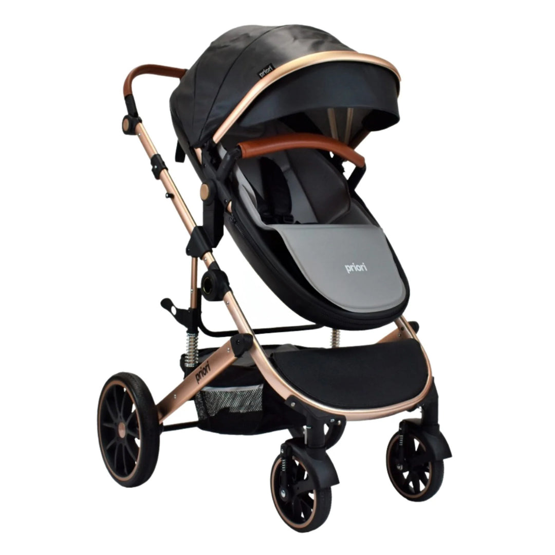 Coche Para Bebé Moises de Lujo Milo 3 en 1 Priori Negro