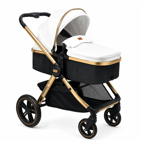 Coche Moises Para Bebé de Lujo Amy Cloudbaby Blanco