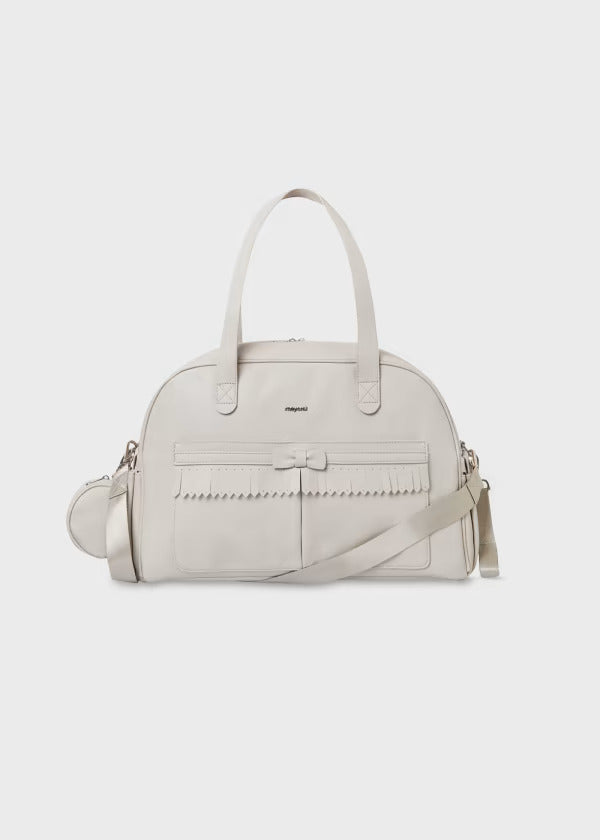 Combo Pañalera Bolso + Neceser Flecos Bebé Mayoral Dove