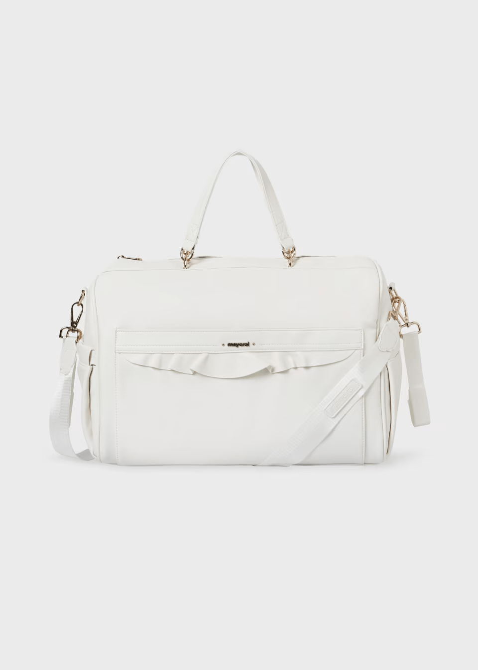 Bolso Pañalera bebé Frills Mayoral Blanca