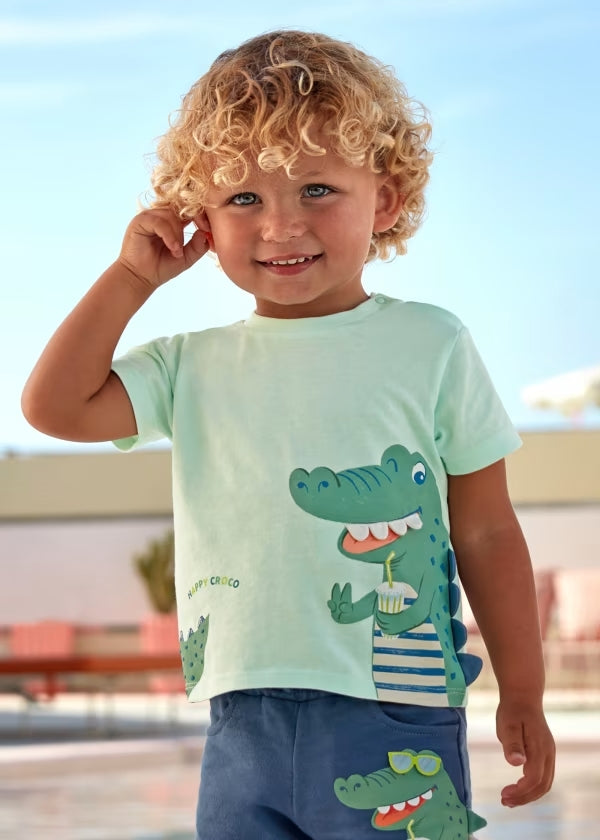 Camiseta interactiva Better Cotton bebé Aqua Mayoral