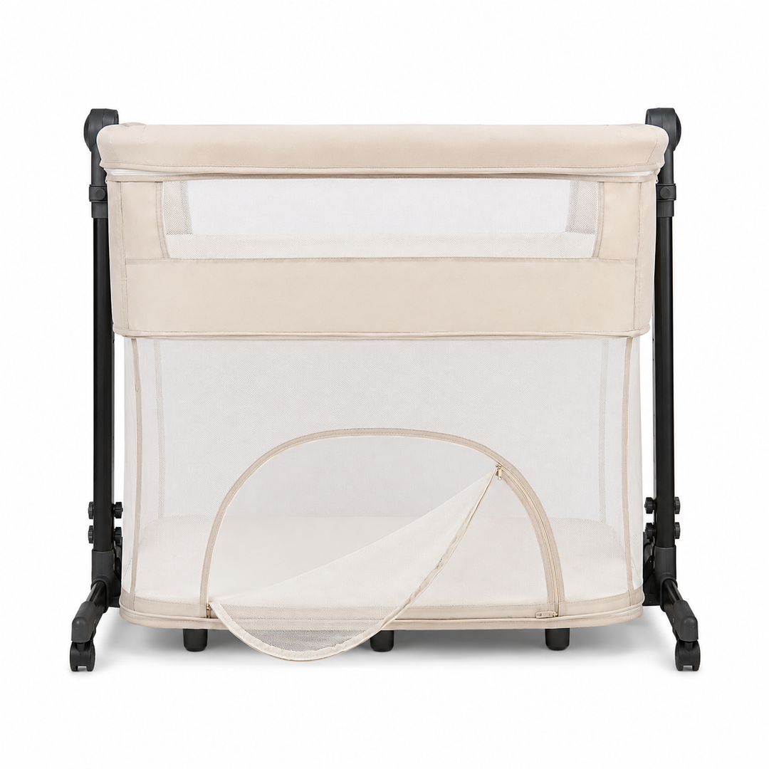 Cuna Colecho y Corral Cid Beige + Colchoneta Ultrasuave