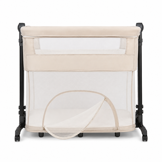 Cuna Colecho y Corral Cid Beige + Colchoneta Ultrasuave