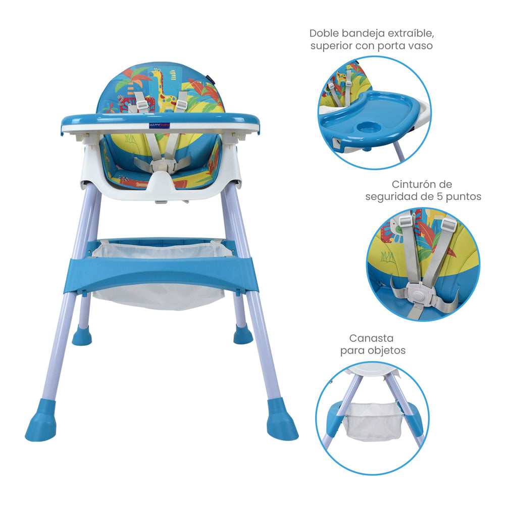 Silla Comedor Bebé 3en1 Happy Baby Bahamas