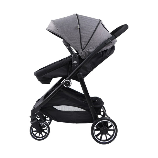 Coche Moises Travel 4 en 1 Pommo Coolbaby - Gris oscuro