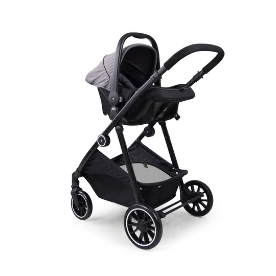 Coche Moises Travel 4 en 1 Pommo Coolbaby - Gris oscuro