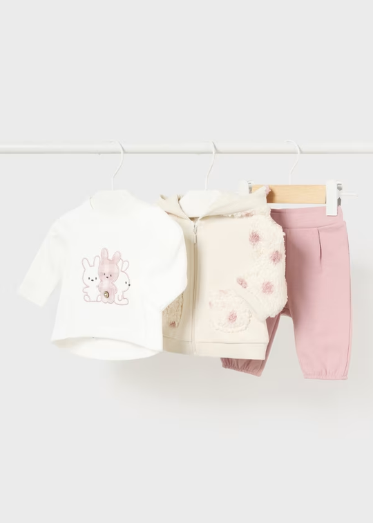 Chándal Con Camiseta Recién Nacida Blush Mayoral