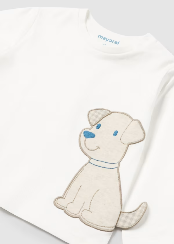 Camiseta Interactiva Perro Bebé Nata Mayoral