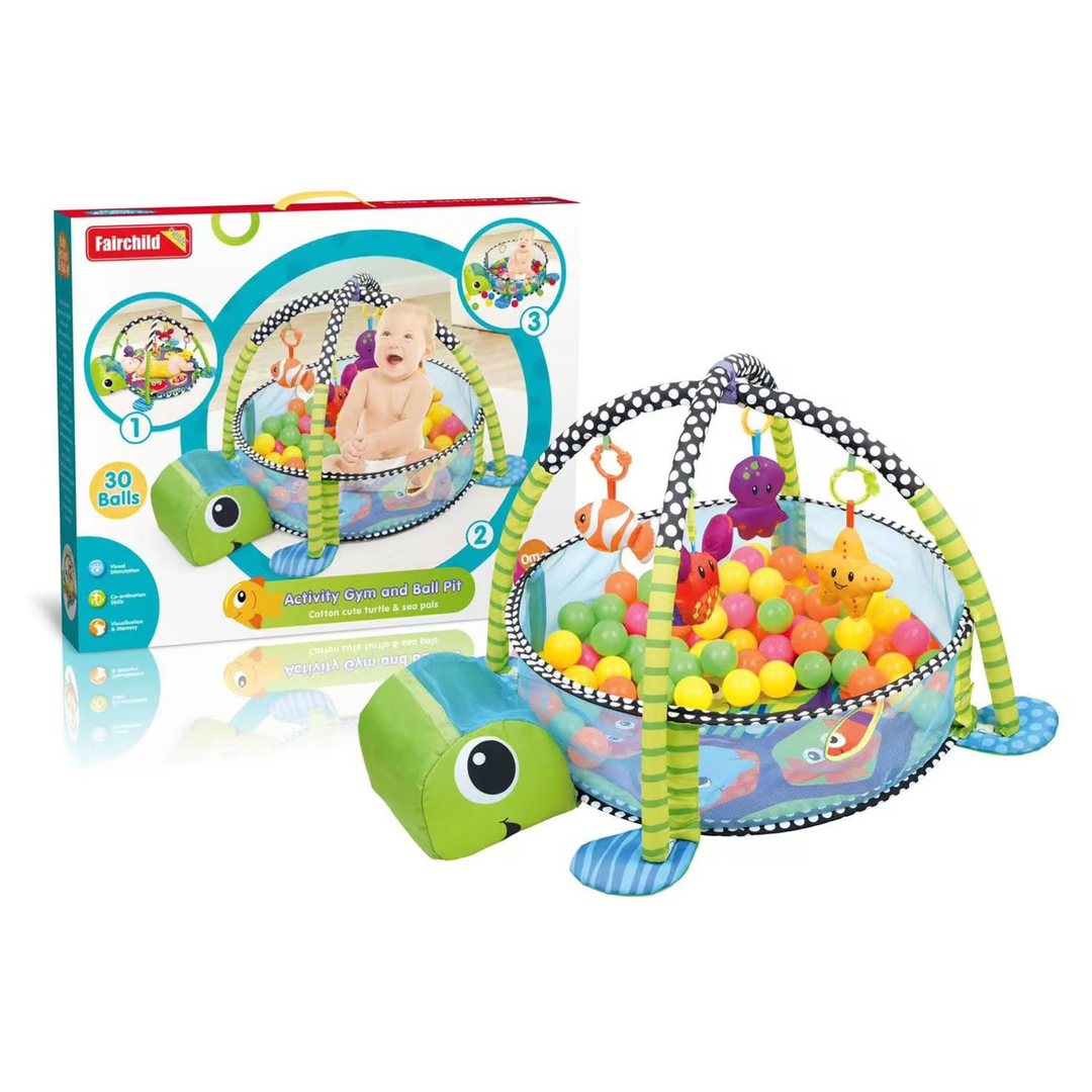 Gimnasio 3 en 1 de Pelotas Tortuga Blue Care