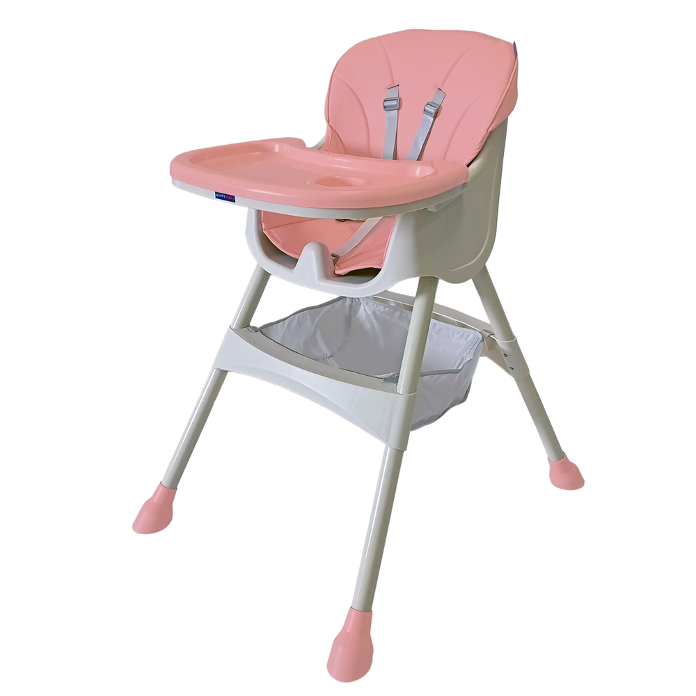 Silla Comedor York Happy Baby Rosa
