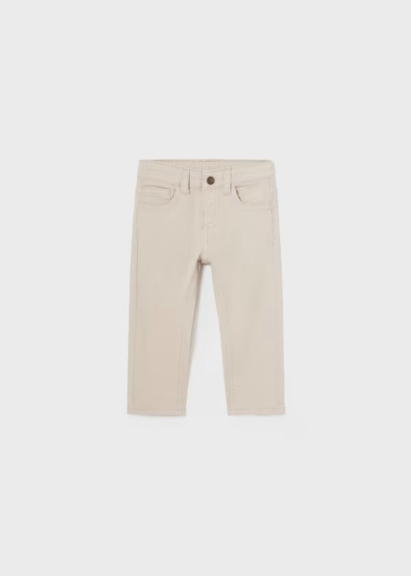 Pantalón Sarga Slim Fit Better Cotton Bebé Crema Mayoral