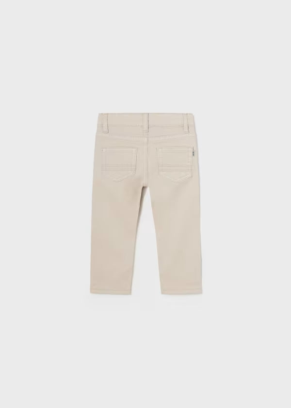 Pantalón Sarga Slim Fit Better Cotton Bebé Crema Mayoral