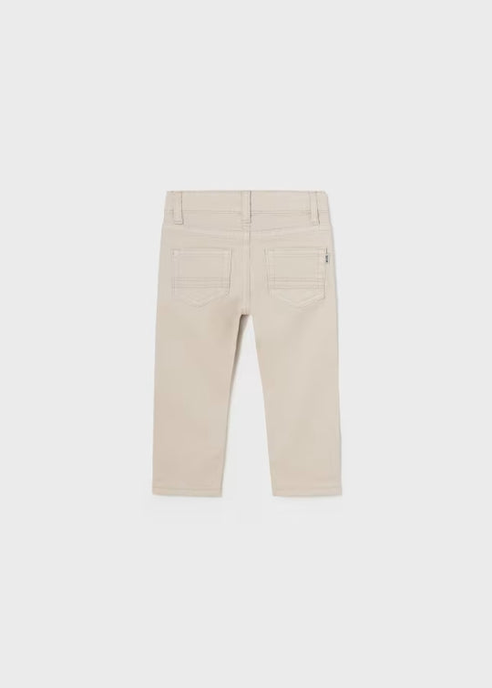 Pantalón Sarga Slim Fit Better Cotton Bebé Crema Mayoral