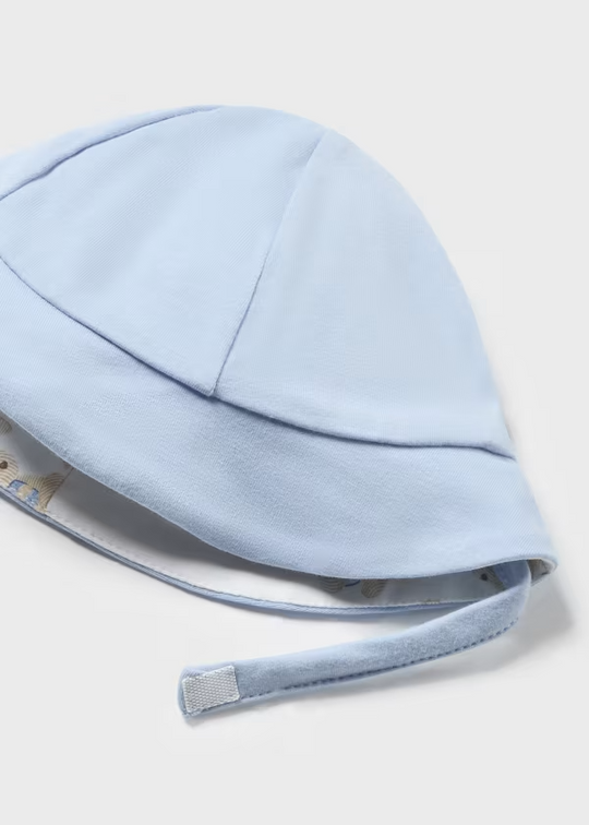 Pelele peto simulado con gorro Better Cotton recién nacido Cielo Mayoral