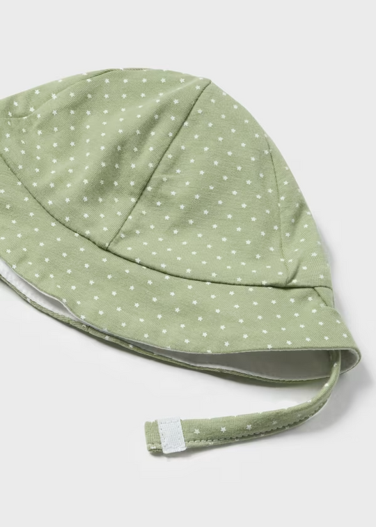 Pelele peto simulado con gorro Better Cotton recién nacido Eucalipto Mayoral