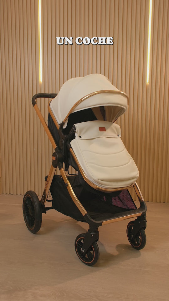 Coche Moises Para Bebé de Lujo Amy Cloudbaby Blanco