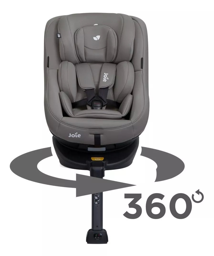 Silla Carro Joie Spin Gr 0+,1 360 Gray Flannel