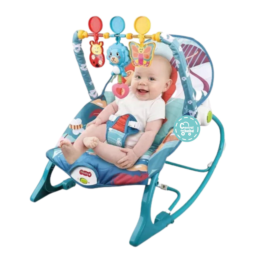 Silla Mecedora Rocker Leon Azul Ibaby