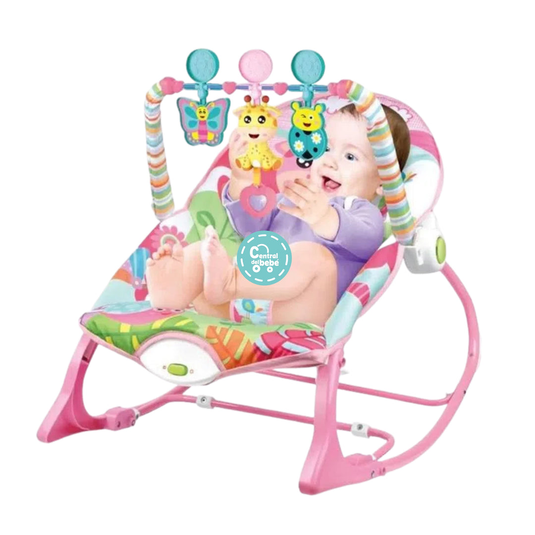 Silla Mecedora Rocker Jirafa Rosa Ibaby