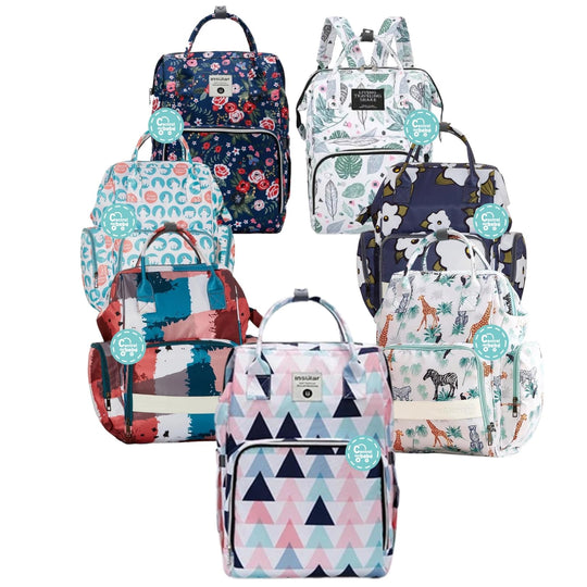 Pañalera Estilo Morral Estampada Insular