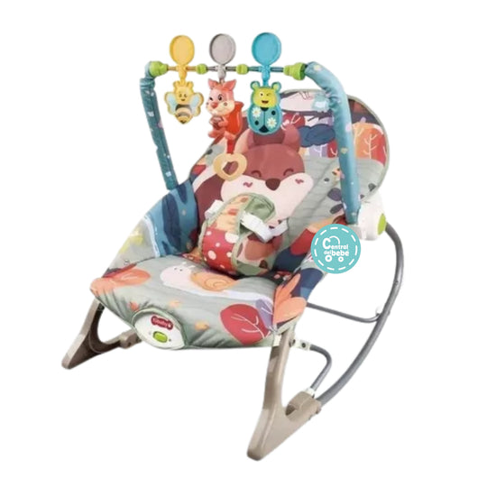 Silla Mecedora Rocker Ardilla Gris Ibaby