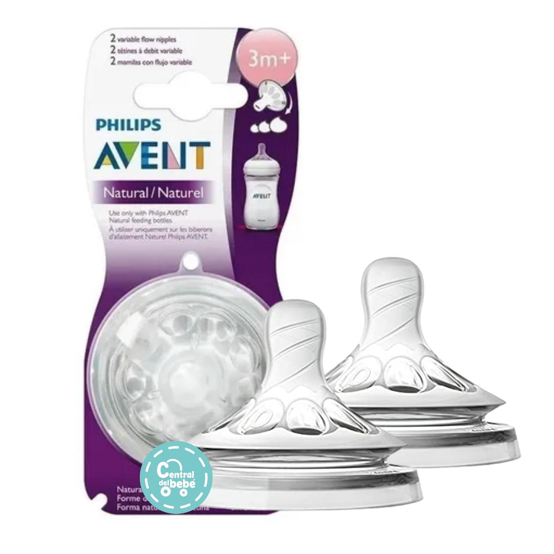 Tetina Natural 2.0 Flujo Variable 3M+ Avent